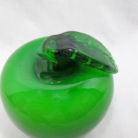 4 Glass Fruit 2 Apples Carrot Tomato Stage Kitchen Home Display Decor - Picture 3 of 9